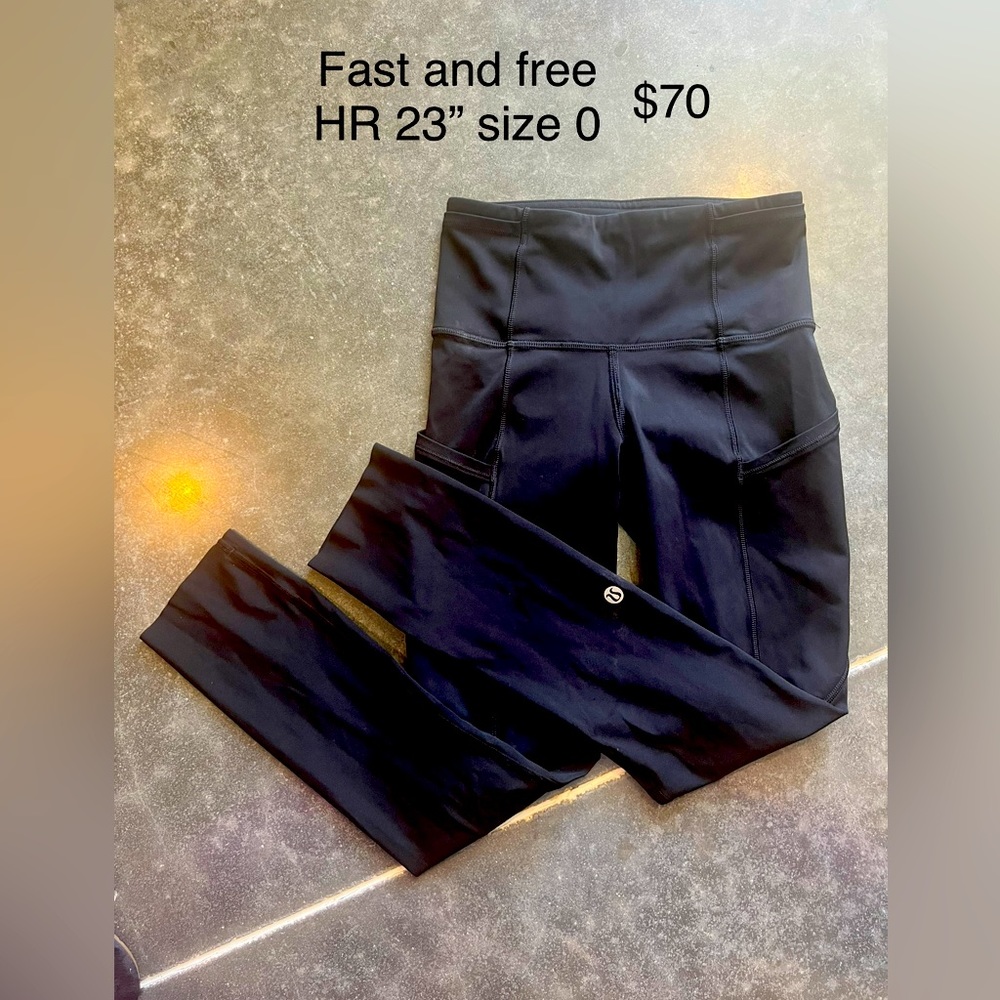 Fast and free high rise crop 23”